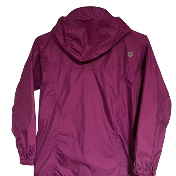 MARMOT GIRLS PURPLE HOODED WINDBREAKER SIZE MEDIUM - Picture 2 of 13
